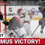 POST CAST: JAMES REIMER NEAR PERFECT IN OTTAWA SENATORS HUGE WIN VS COLUMBUS BLUE JACKETS