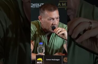 Conor McGregor: "I have been saved"