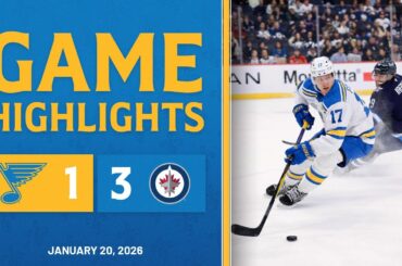 Game Highlights: Jets 3, Blues 1