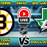 🔴 LIVE: Boston Bruins at Dallas Stars | NHL Scoreboard | Live Hockey Updates | Jan 20