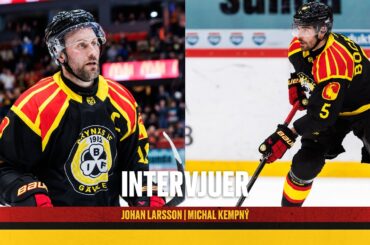 Johan Larsson och Michal Kempný efter segern mot Luleå