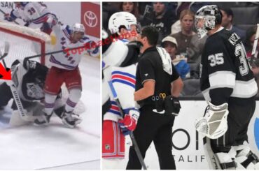 Darcy Kuemper INJURED 😱 Collision vs Rangers! Kings & Canada Concern 🚨