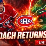 DACH RETURNS! What Did He Bring Back? | Habs vs Wild LIVE Reaction | Wed 12PM