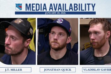 NYR at LA: J.T. Miller, J. Quick & V. Gavrikov Postgame Media Availability | Jan. 20, 2026
