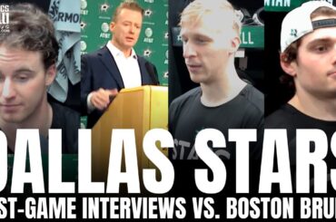 Jake Oettinger, Justin Hryckowian, Esa Lindell & Glen Gulutzan Recap Dallas Stars Win vs. Boston