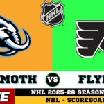 🔴LIVE : Philadelphia Flyers Vs Utah Mammoth | NHL 2026 | NHL Live SCOREBOARD