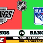 New York Rangers Vs Los Angeles Kings | NHL 2026 | NHL Live SCOREBOARD | Jan 21 2026