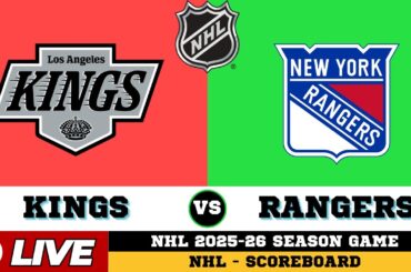 New York Rangers Vs Los Angeles Kings | NHL 2026 | NHL Live SCOREBOARD | Jan 21 2026