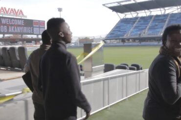 Akanyirige family reacts to Jacob's name on Avaya Stadium scoreboard