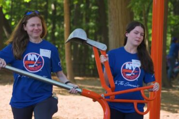 New York Islanders Partner with KABOOM! and YMCA to Build a Playground for the Community
