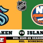 🔴LIVE : New York Islanders Vs Seattle Kraken | NHL 2026 | NHL Live SCOREBOARD