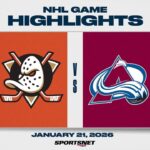 NHL Highlights | Ducks vs. Avalanche - January 21, 2026