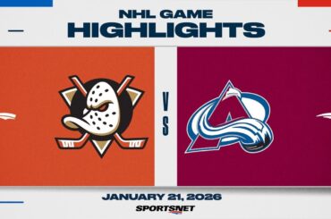 NHL Highlights | Ducks vs. Avalanche - January 21, 2026