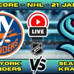 🔴 LIVE: New York Islanders at Seattle Kraken | NHL Scoreboard | Live Hockey Updates | Jan 21