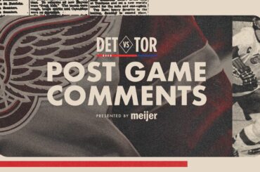 John Gibson, Dylan Larkin, Simon Edvinsson, Todd McLellan Post Game vs TOR | Jan 21, 2026