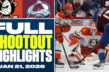 Anaheim Ducks at Colorado Avalanche | FULL Shootout Highlights - January 21, 2026