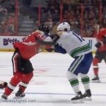 Derek Dorsett vs Mark Borowiecki Oct 17, 2017