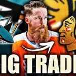 BLACKHAWKS & SHARKS MAKE A BIG TRADE: RYAN ELLIS & MORE TO CHICAGO, LAURENT BROSSOIT TO SAN JOSE