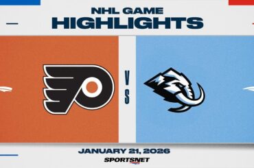 NHL Highlights | Flyers vs. Mammoth - January 21, 2026