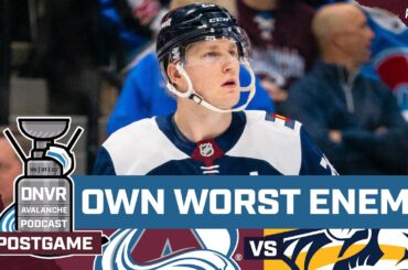 Nathan MacKinnon and the Avalanche are their own worst enemy in loss to Nashville Predators