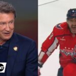 Wayne Gretzky reacts to Alex Ovechkin hitting 900 goals | NHL on TNT