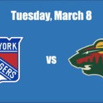 March 8 New York Rangers vs Minnesota Wild