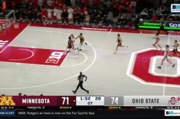 Colin White STEAL & SCORE in OT vs. Minnesota | Ohio State Basketball
