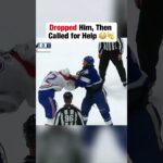 Xhekaj DROPS Scott Sabourin 😱👊  #hockey #nhl #gohabsgo