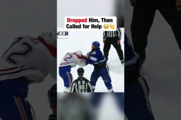 Xhekaj DROPS Scott Sabourin 😱👊  #hockey #nhl #gohabsgo