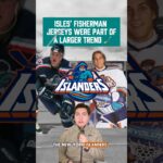 How were the #Isles fisherman jerseys part of a larger trend in hockey merchandise? 🤔💰