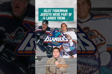 How were the #Isles fisherman jerseys part of a larger trend in hockey merchandise? 🤔💰