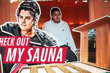Inside look at Sebastian Aho’s sauna in Carolina 😅