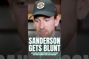 Did Jake Sanderson Go Too Far in His Post Game Comments? #senators