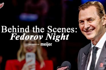 Behind the Scenes: Sergei Fedorov Jersey Retirement Night