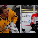 NHL Hockey fight - Blake Lizotte(Penguins) vs. Matrei Michkov(Flyers)