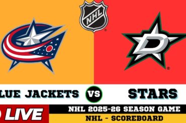 🔴LIVE : Dallas Stars Vs Columbus Blue Jackets | NHL 2026 | NHL Live SCOREBOARD