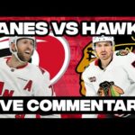 Chicago Blackhawks Vs Carolina Hurricanes LIVE COMMENTARY! | 2025-26 NHL Season