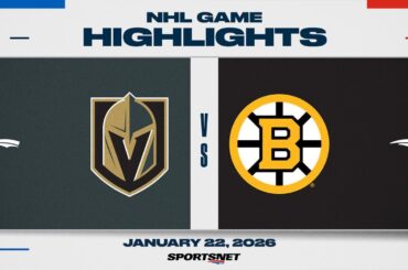 NHL Highlights | Golden Knights vs. Bruins - January 22, 2026