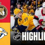 Senators vs. Predators | NHL Highlights | January 22, 2026