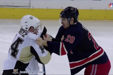 Chris Kunitz vs Chris Kreider Mar 13, 2016