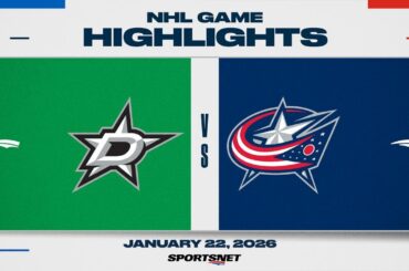 NHL Highlights | Stars vs. Blue Jackets - January 22, 2026