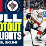 Florida Panthers vs. Winnipeg Jets | FULL Shootout Highlights - January 22, 2026