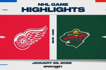NHL Highlights | Red Wings vs. Wild - January 22, 2026