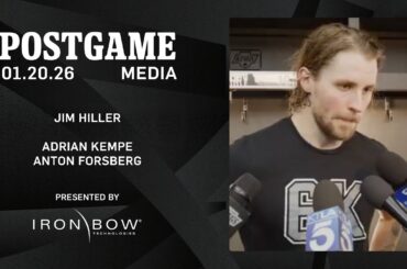 MEDIA: Adrian Kempe, Anton Forsberg, and Jim Hiller | 01.20.26
