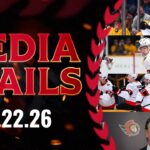 Stephen Halliday, Dylan Cozens, Tim Stützle, Travis Green Postgame Media vs NSH
