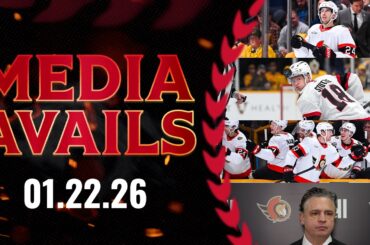 Stephen Halliday, Dylan Cozens, Tim Stützle, Travis Green Postgame Media vs NSH