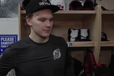 Hameenaho, Dillon, Keefe talk to the media before playing Calgary