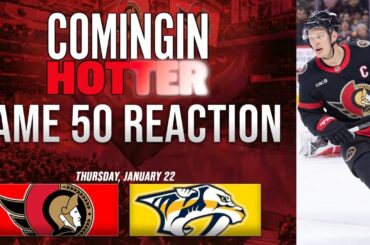 Sens Post Game - Ottawa Senators vs Nashville Predators - January 22nd- Coming in Hotter LIVE