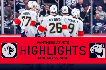 Panthers at Jets Highlights | OT WIN | 01.22.26