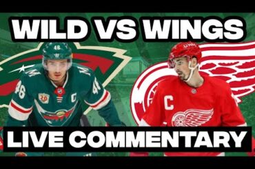 Detroit Red Wings Vs Minnesota Wild LIVE COMMENTARY! | 2025-26 NHL Season